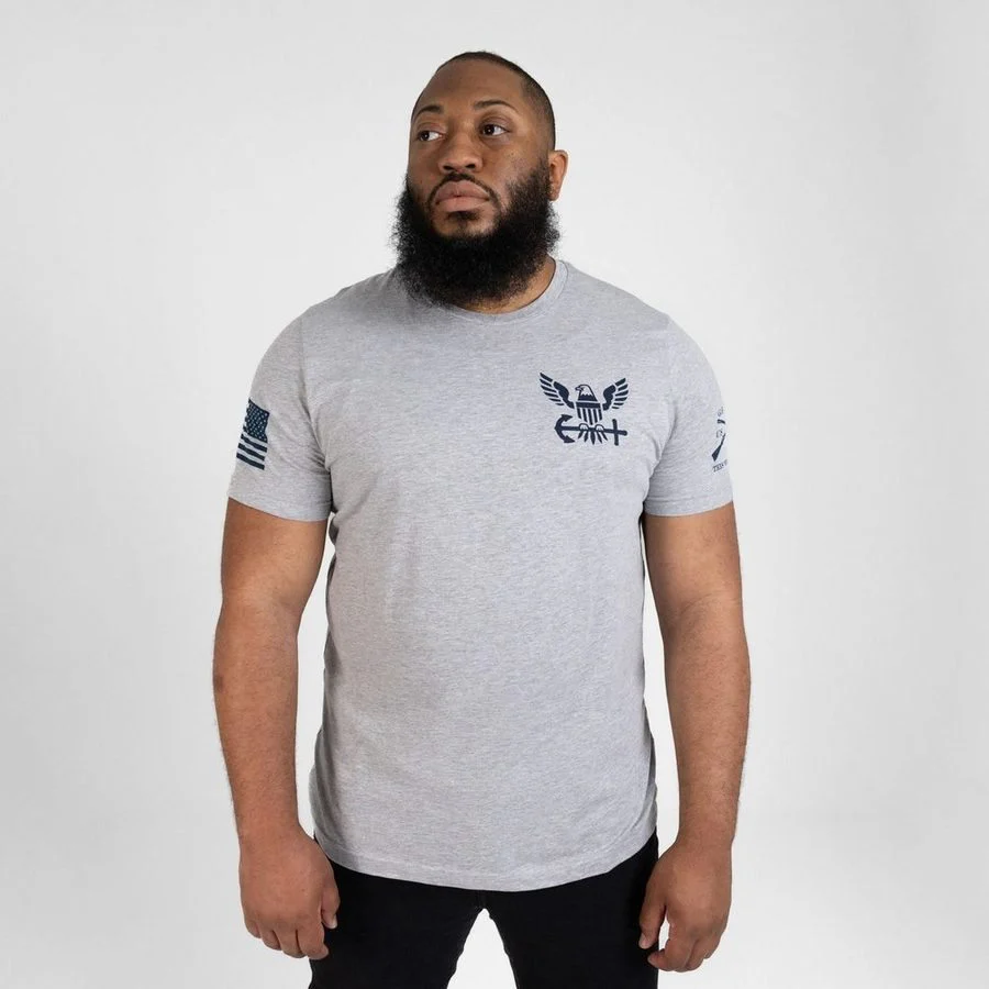 USN - Nautical Traveler T-Shirt - Athletic Heather - Image 5