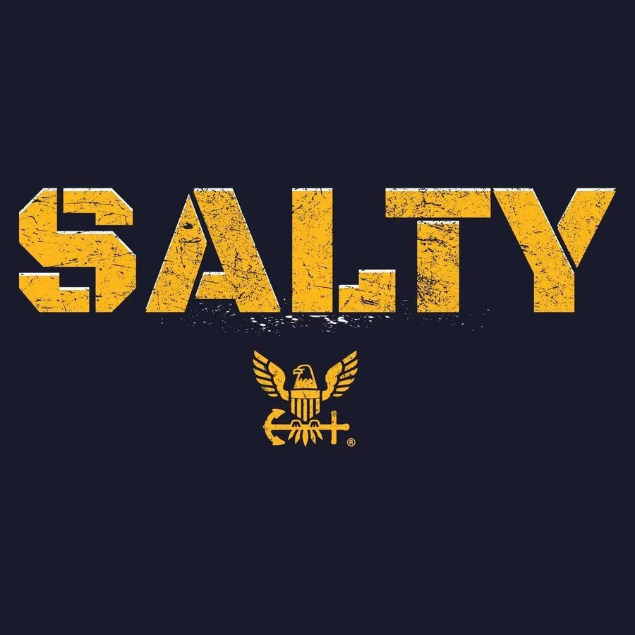 USN - Salty 2.0 T-Shirt - Navy - Image 4