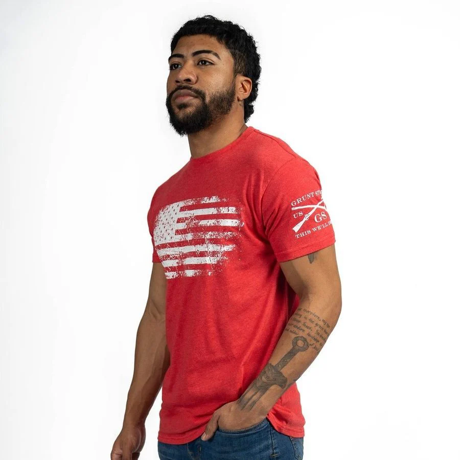 Vintage American  T-Shirt - Red - Image 8