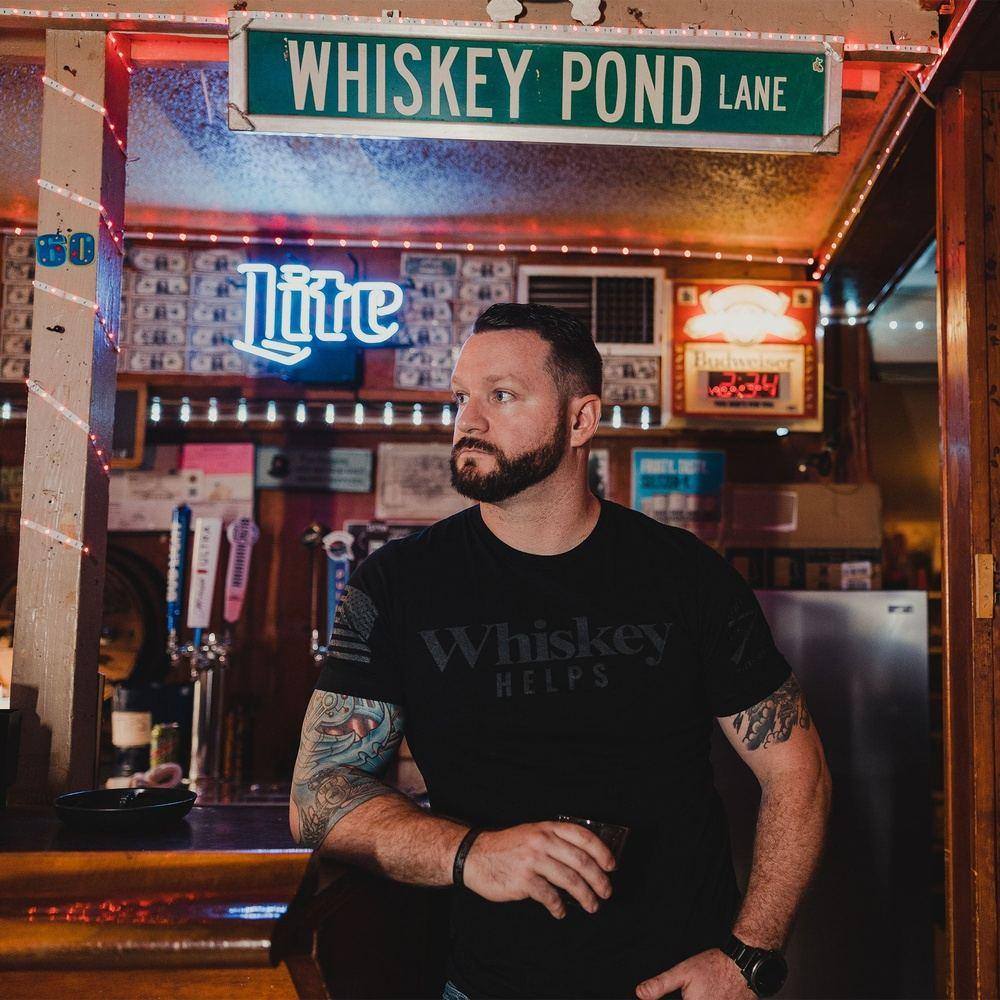 Whiskey Helps™ T-Shirt - Black - Image 4