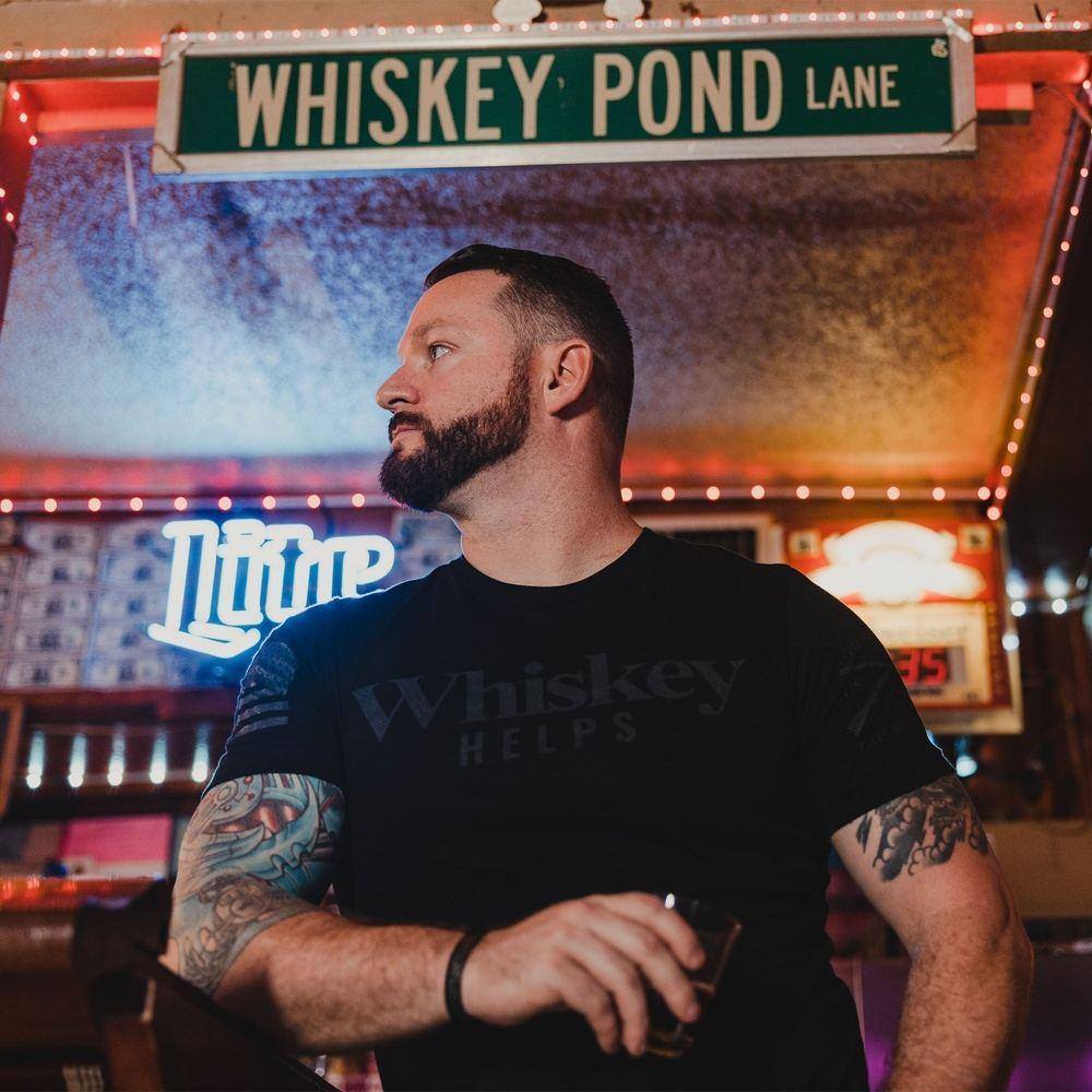 Whiskey Helps™ T-Shirt - Black - Image 6