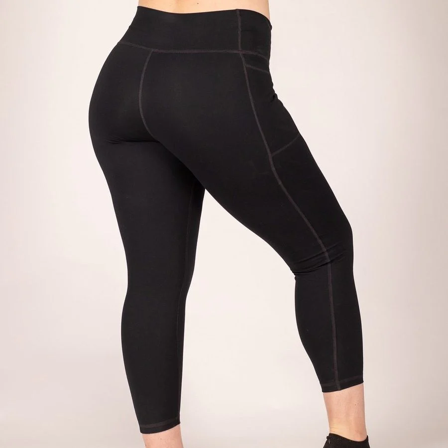 Women's Agility 7/8 High Waisted Leggings - Black - Image 5