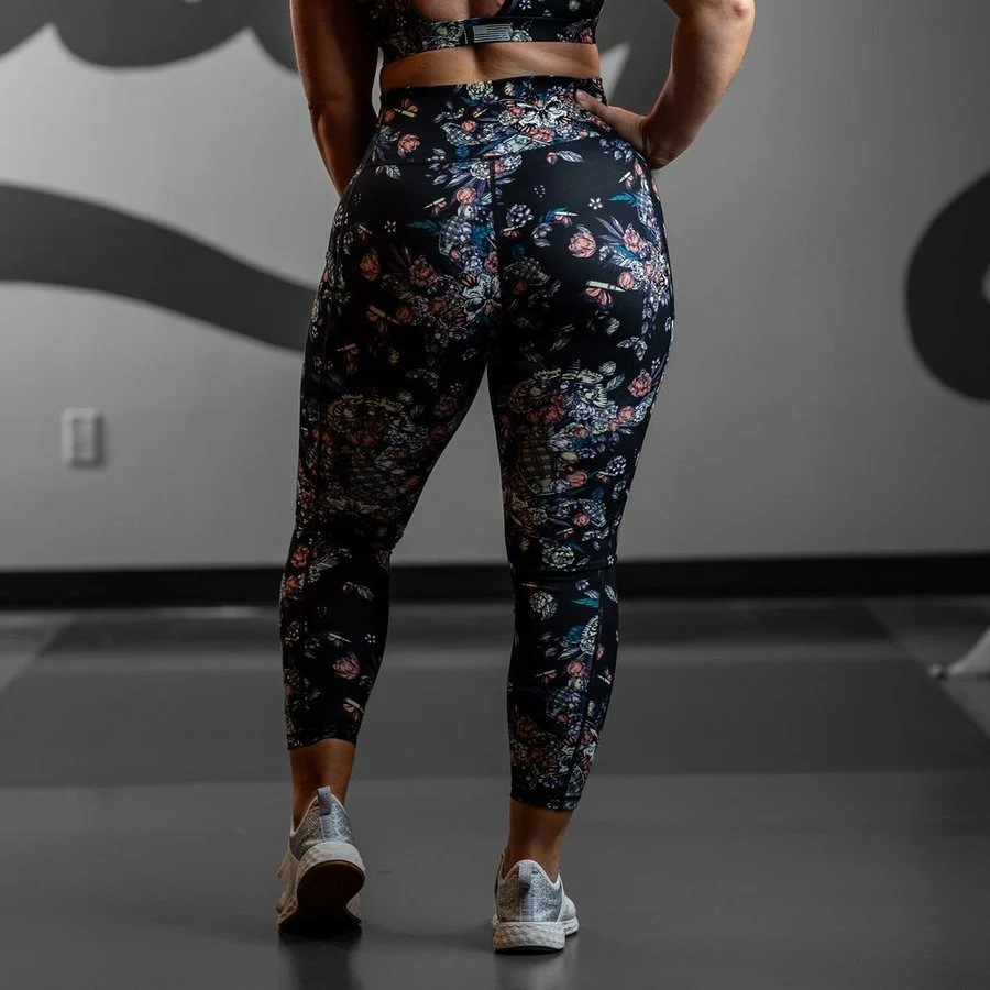Women's Agility 7/8 High Waisted Leggings - Grenade Paradise - Image 3