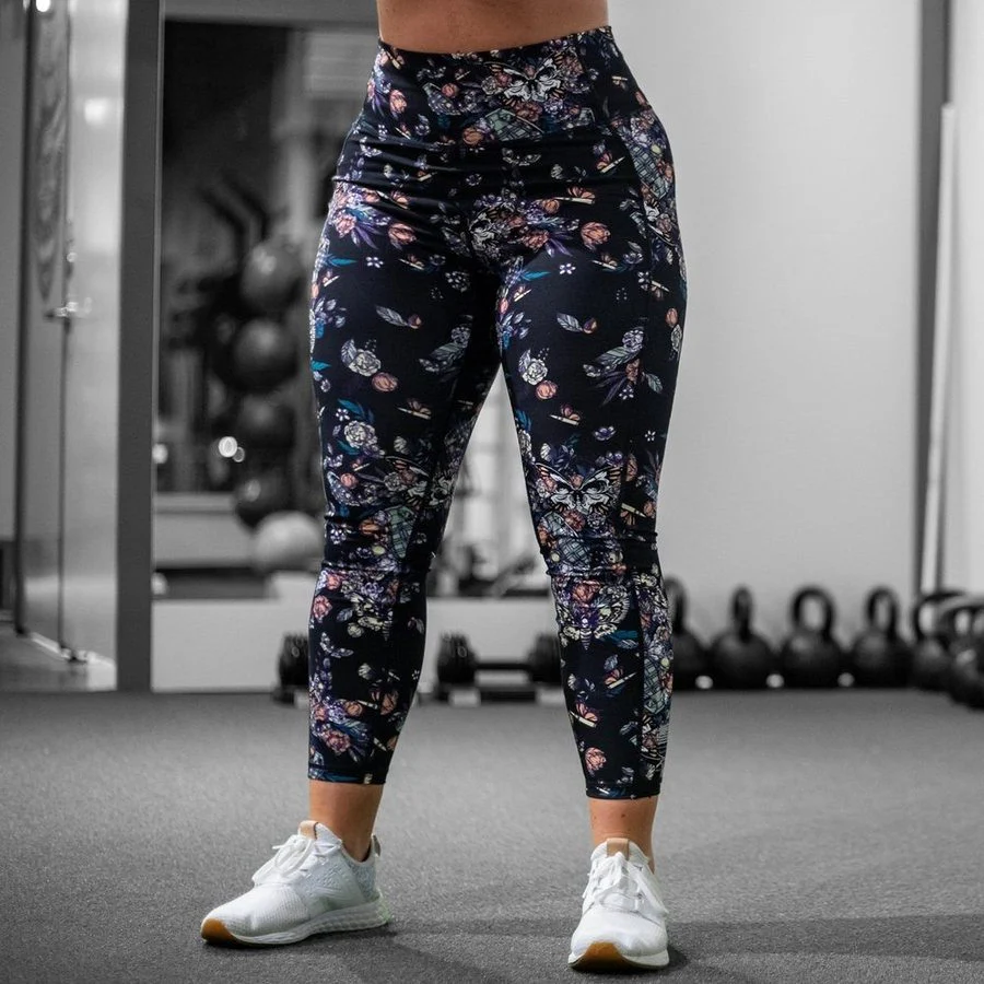 Women's Agility 7/8 High Waisted Leggings - Grenade Paradise - Image 4
