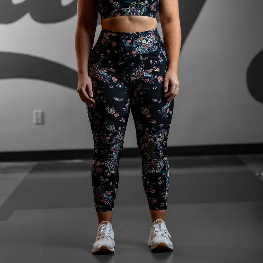 Women's Agility 7/8 High Waisted Leggings - Grenade Paradise - Image 5