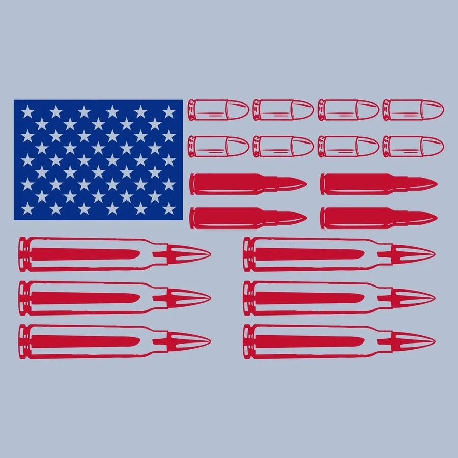 Women's Ammo Flag 2.0 Flowy Tank - Stonewash Denim - Image 7