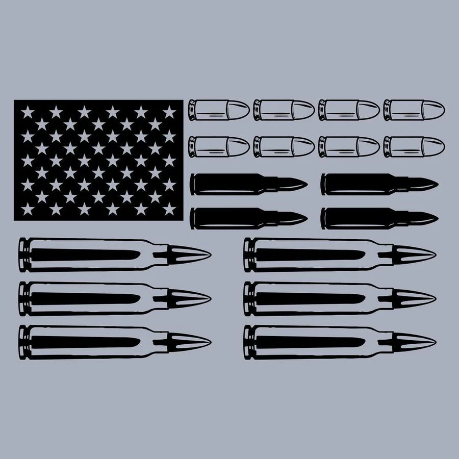 Women's Ammo Flag 2.0 Slim Fit T-Shirt - Heather Gray - Image 3