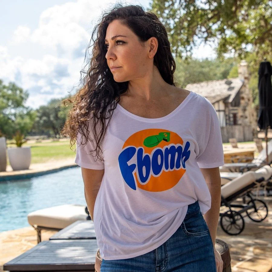 Women's F-Bomb Slouchy T-Shirt - White - Image 3