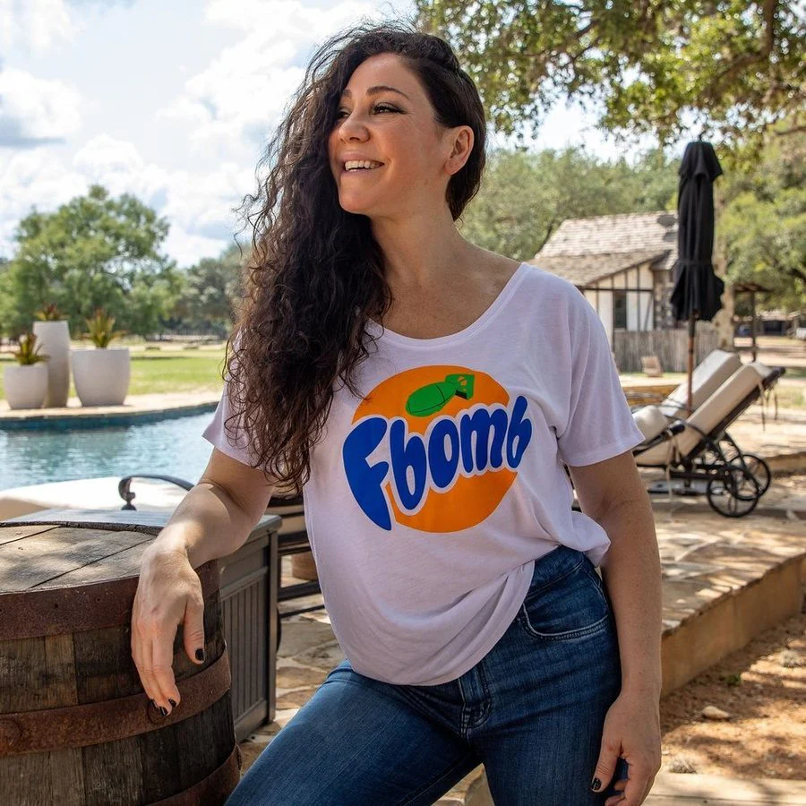 Women's F-Bomb Slouchy T-Shirt - White - Image 5