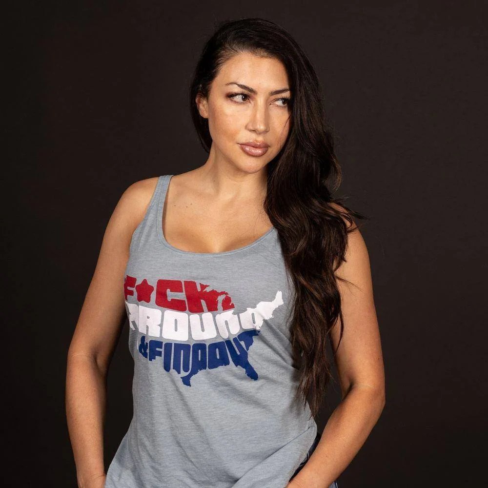 Women's F*ck Around and Find Out Tank - Stonewash Denim - Image 5