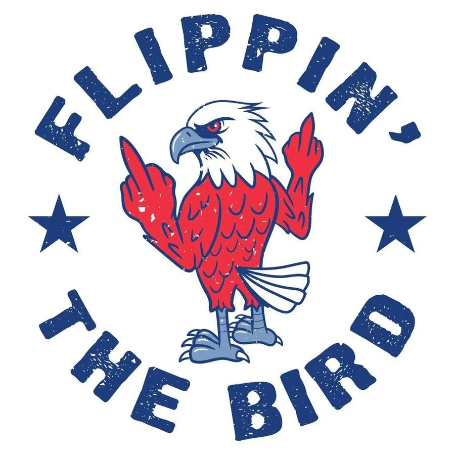 Women's Flippin' The Bird Boyfriend Fit T-Shirt - White - Image 6