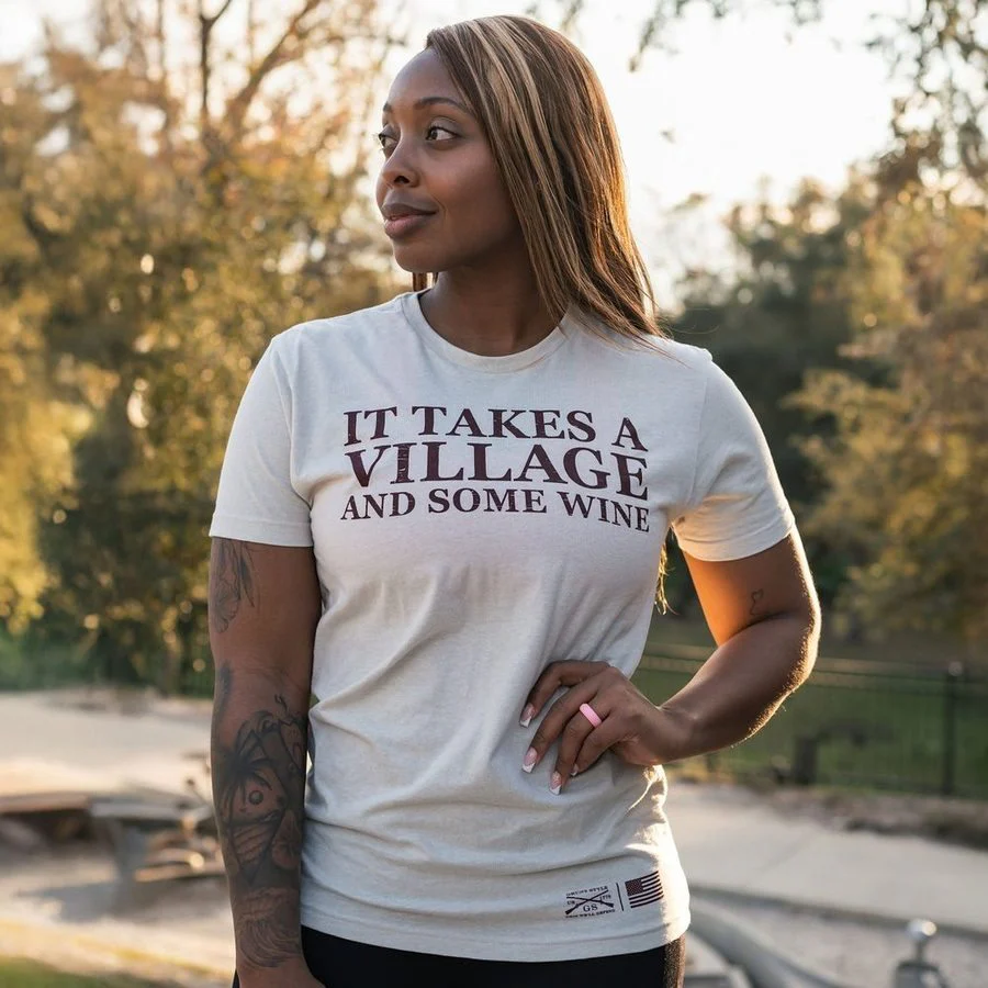Women's It Takes A Village Boyfriend Fit T-Shirt - Sand - Image 2