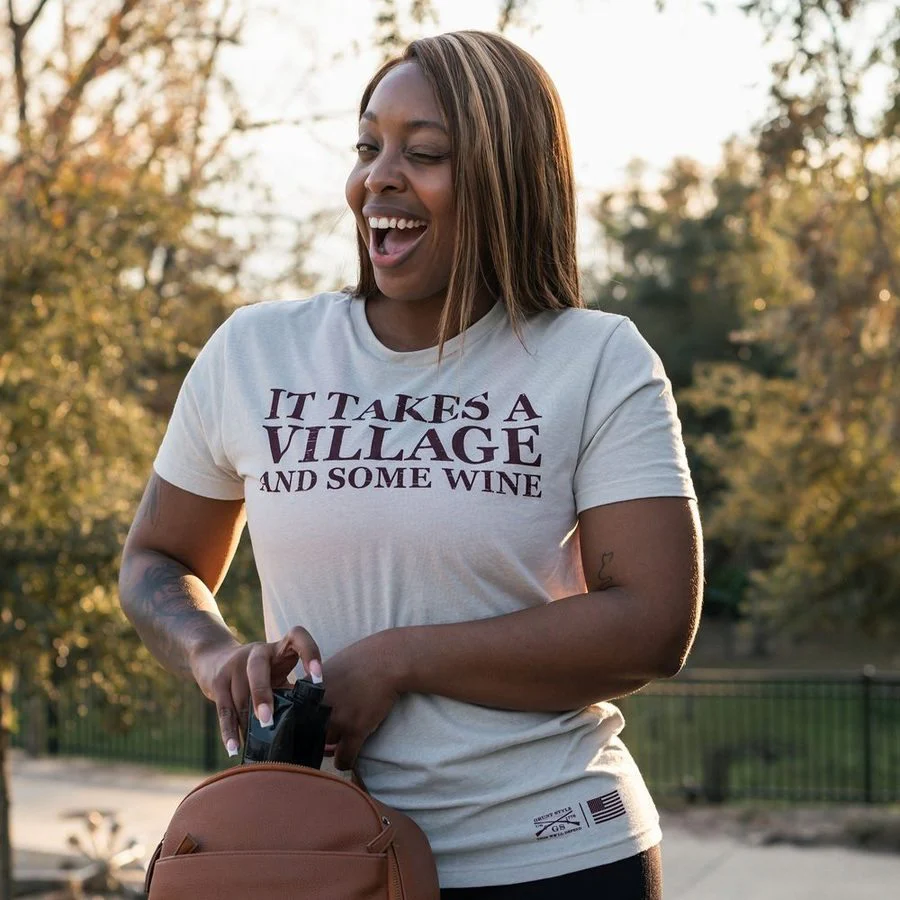 Women's It Takes A Village Boyfriend Fit T-Shirt - Sand - Image 3