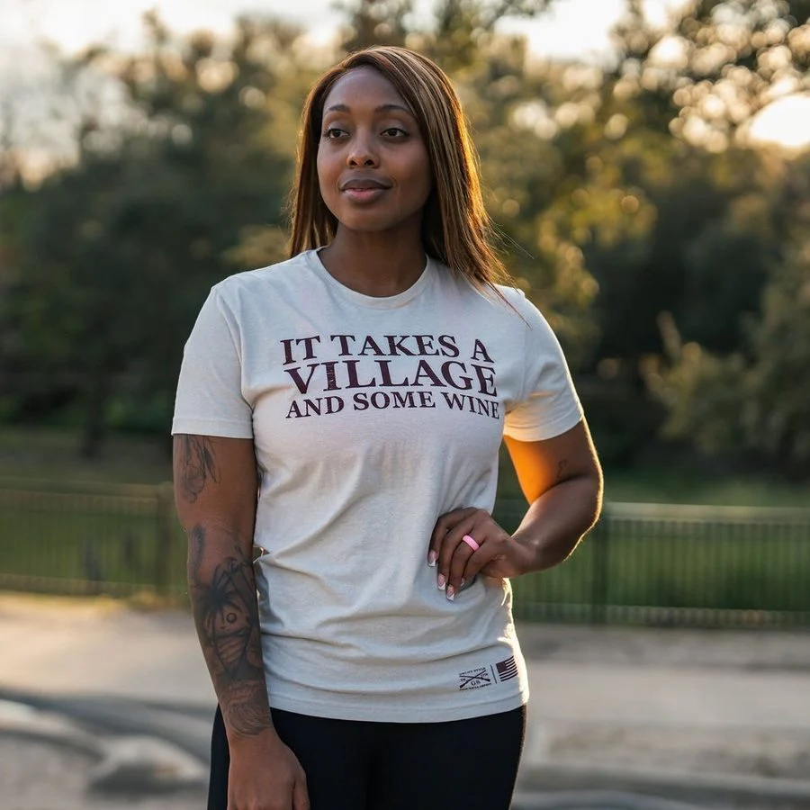 Women's It Takes A Village Boyfriend Fit T-Shirt - Sand - Image 4
