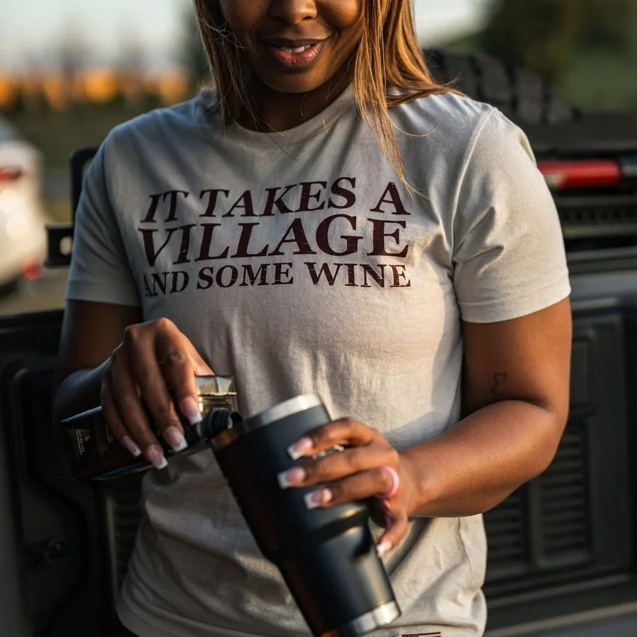 Women's It Takes A Village Boyfriend Fit T-Shirt - Sand - Image 7