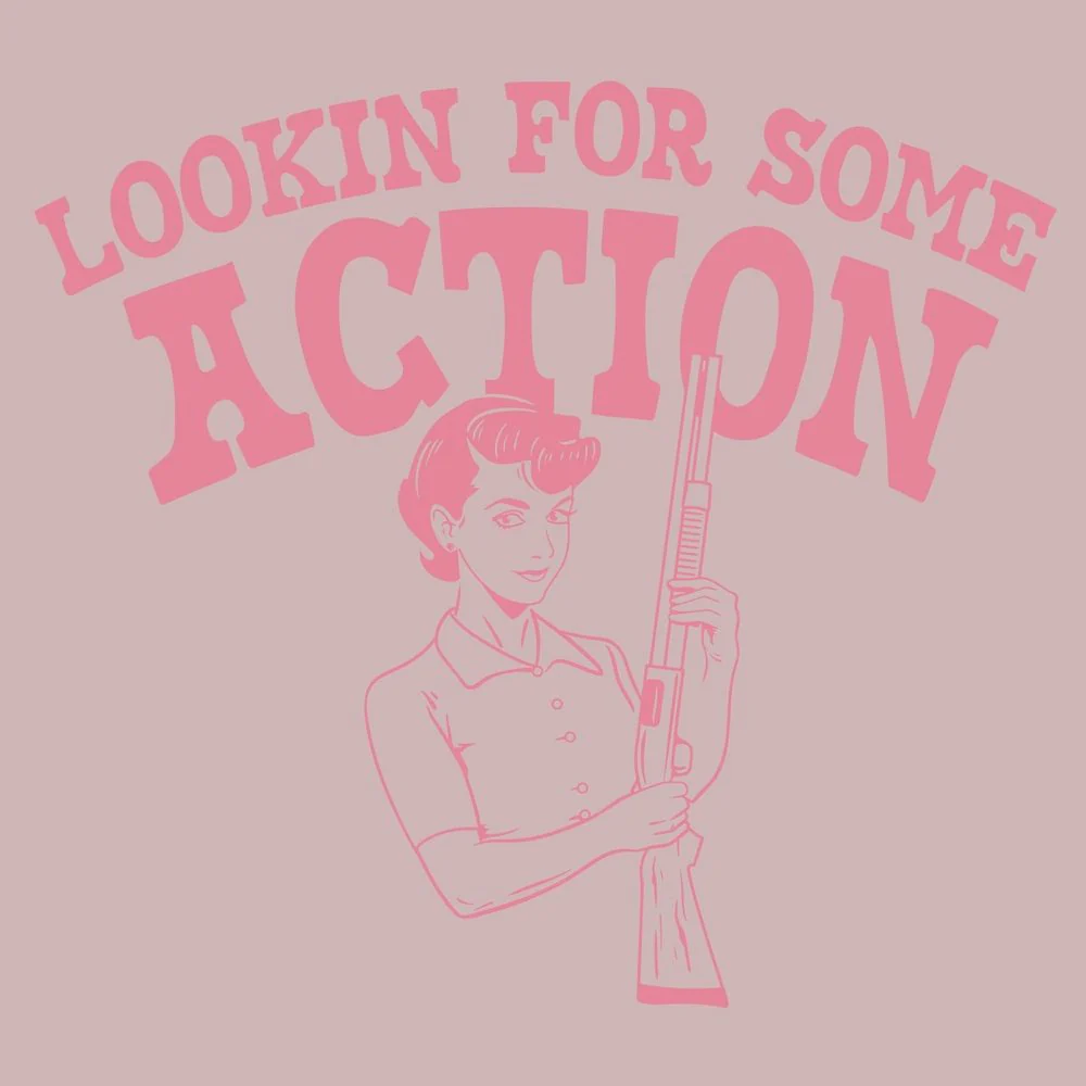 Women's Looking For Action Boyfriend Fit T-Shirt - Light Pink - Image 7