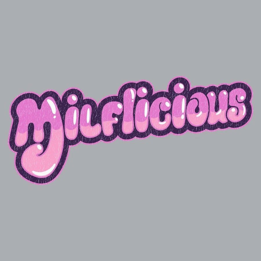 Women's Milflicious V-Neck T-Shirt - Heather Gray - Image 7