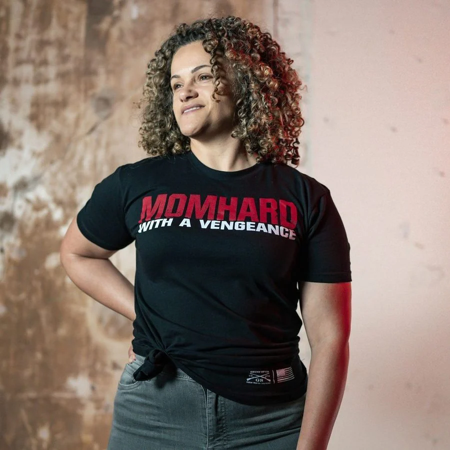 Women's Mom Hard Boyfriend Fit T-Shirt - Black - Image 2