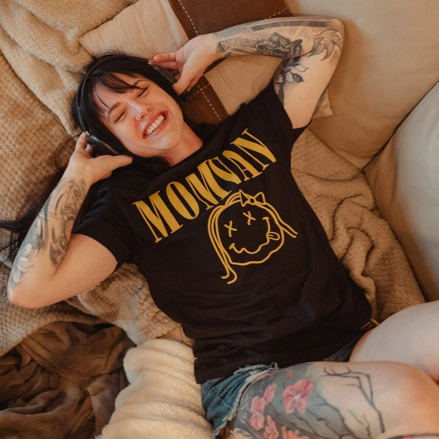 Women's MomVan Boyfriend Fit T-Shirt - Black - Image 2