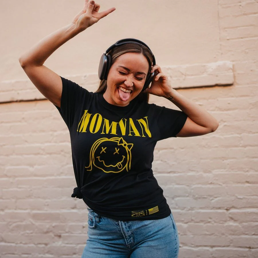 Women's MomVan Boyfriend Fit T-Shirt - Black - Image 4