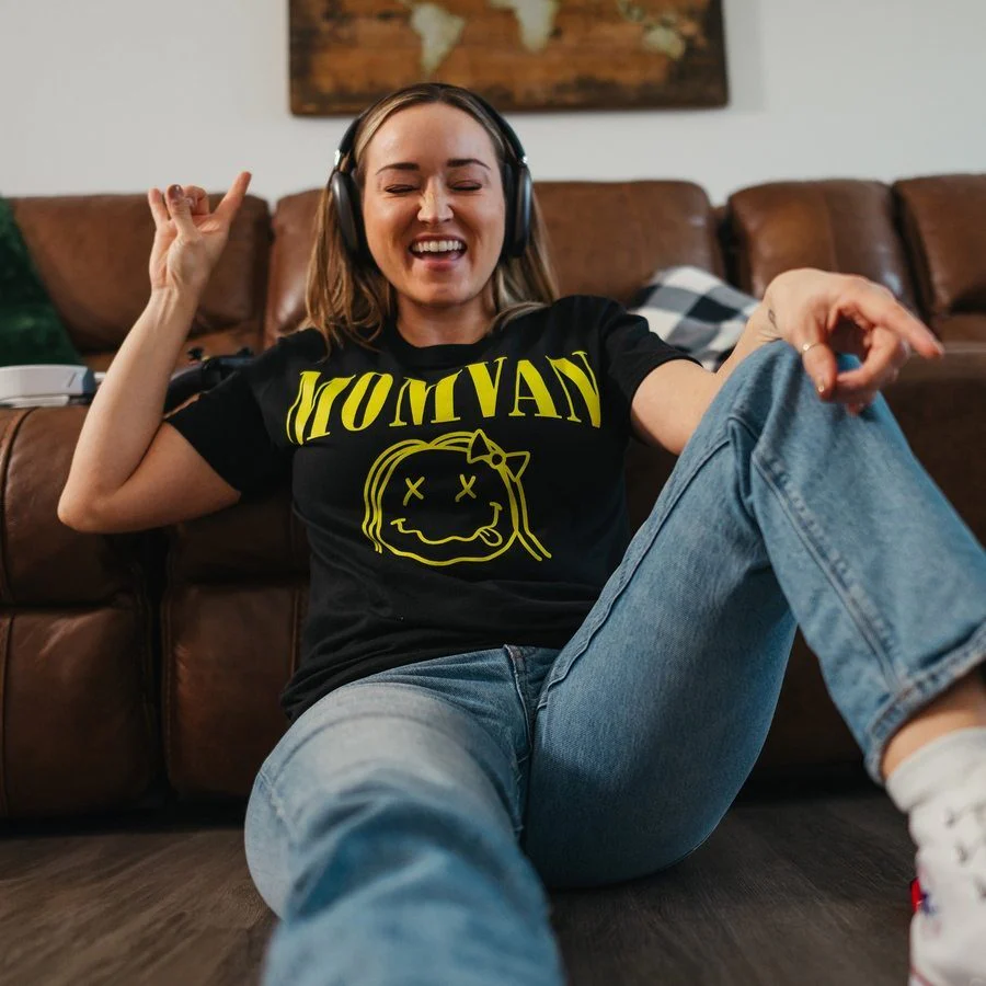Women's MomVan Boyfriend Fit T-Shirt - Black - Image 6