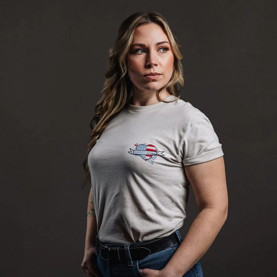 Women's One Flag Boyfriend Fit T-Shirt - Sand - Image 3