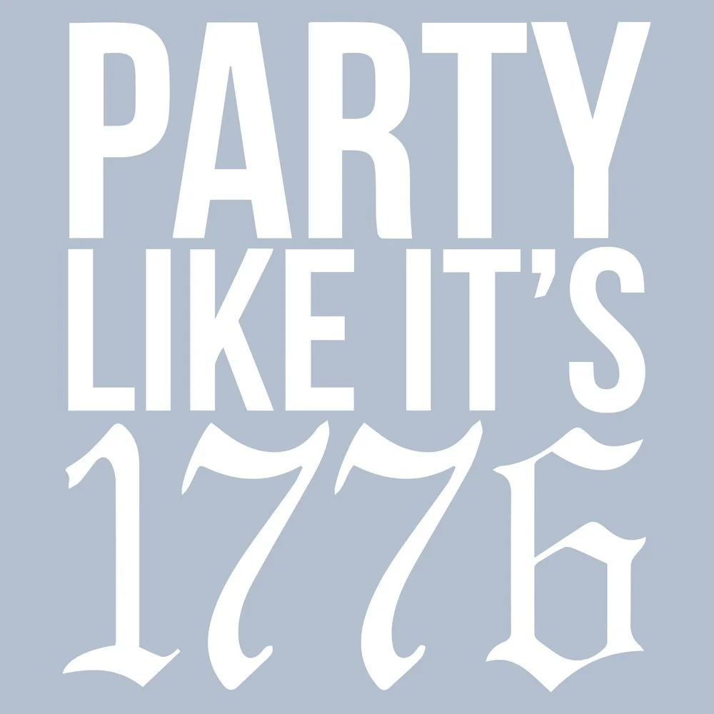 Women's Party Like It 1776 Boyfriend Flowy Tank - Stonewash Denim - Image 4