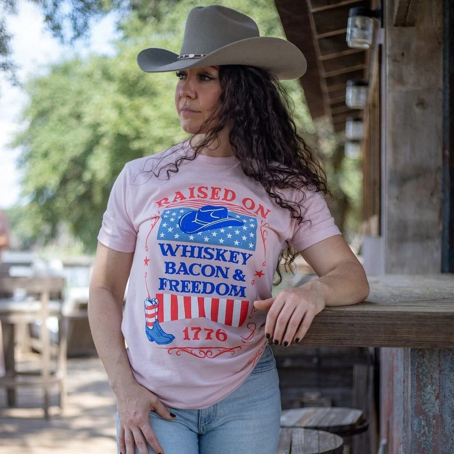 Women's Raised Right Boyfriend Fit T-Shirt - Light Pink - Image 3