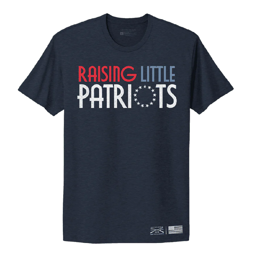 Women's Raising Little Patriots Boyfriend Fit T-Shirt - Midnight Navy