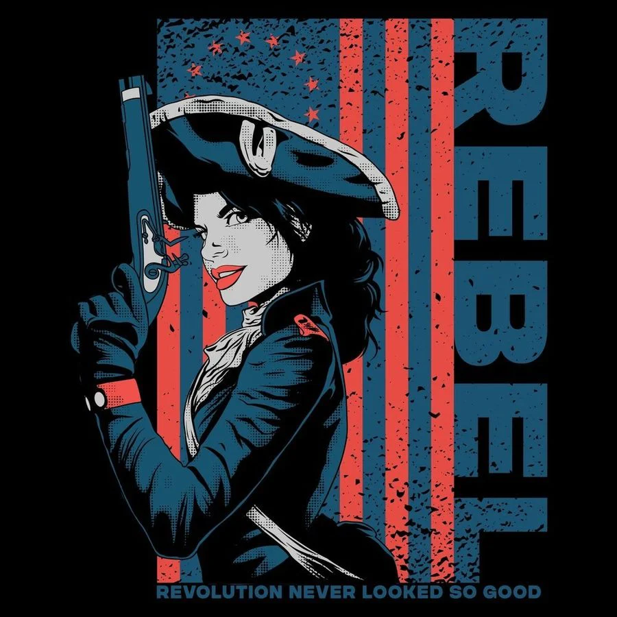 Women's Rebel Slim Fit T-Shirt - Black - Image 5