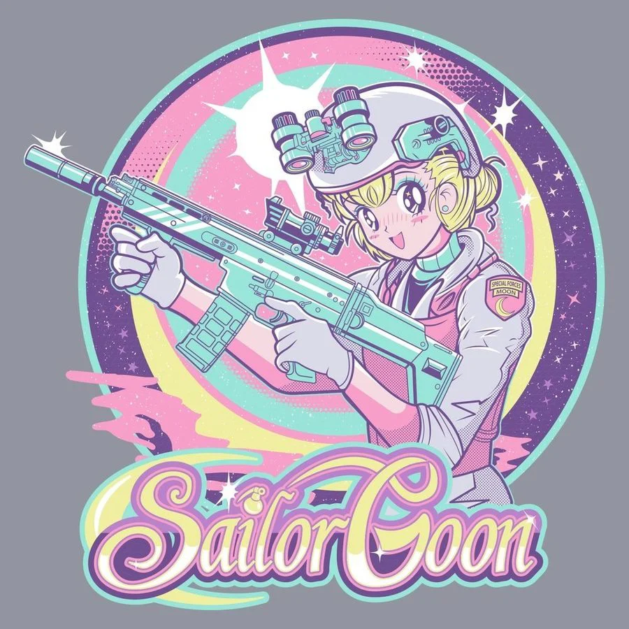 Women's Sailor Goon Boyfriend Fit T-Shirt - Dark Heather Gray - Image 6