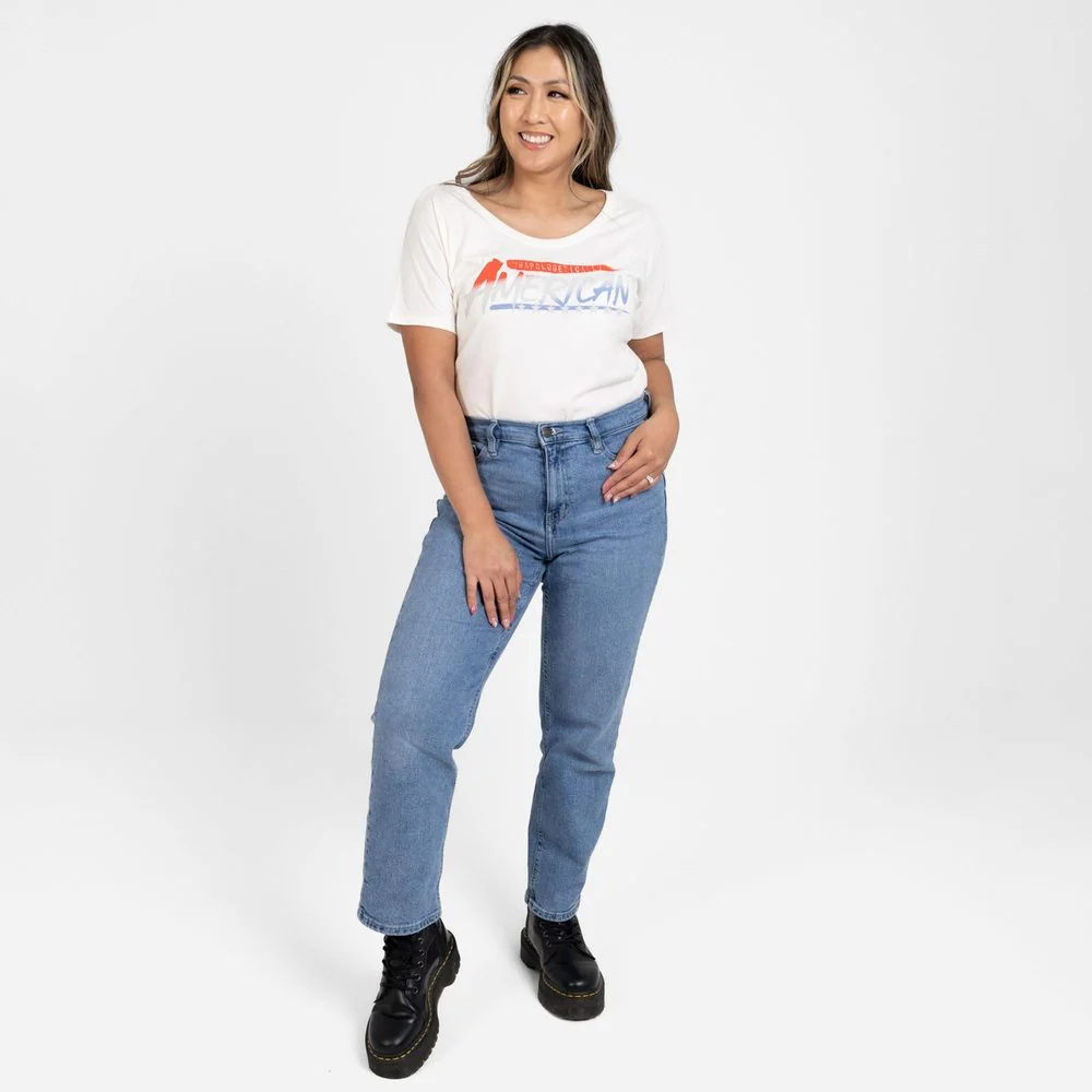Women's Unapologetically American Slouchy T-Shirt - White - Image 8