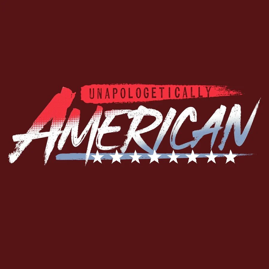 Women's Unapologetically American V-Neck - Red Plum - Image 3