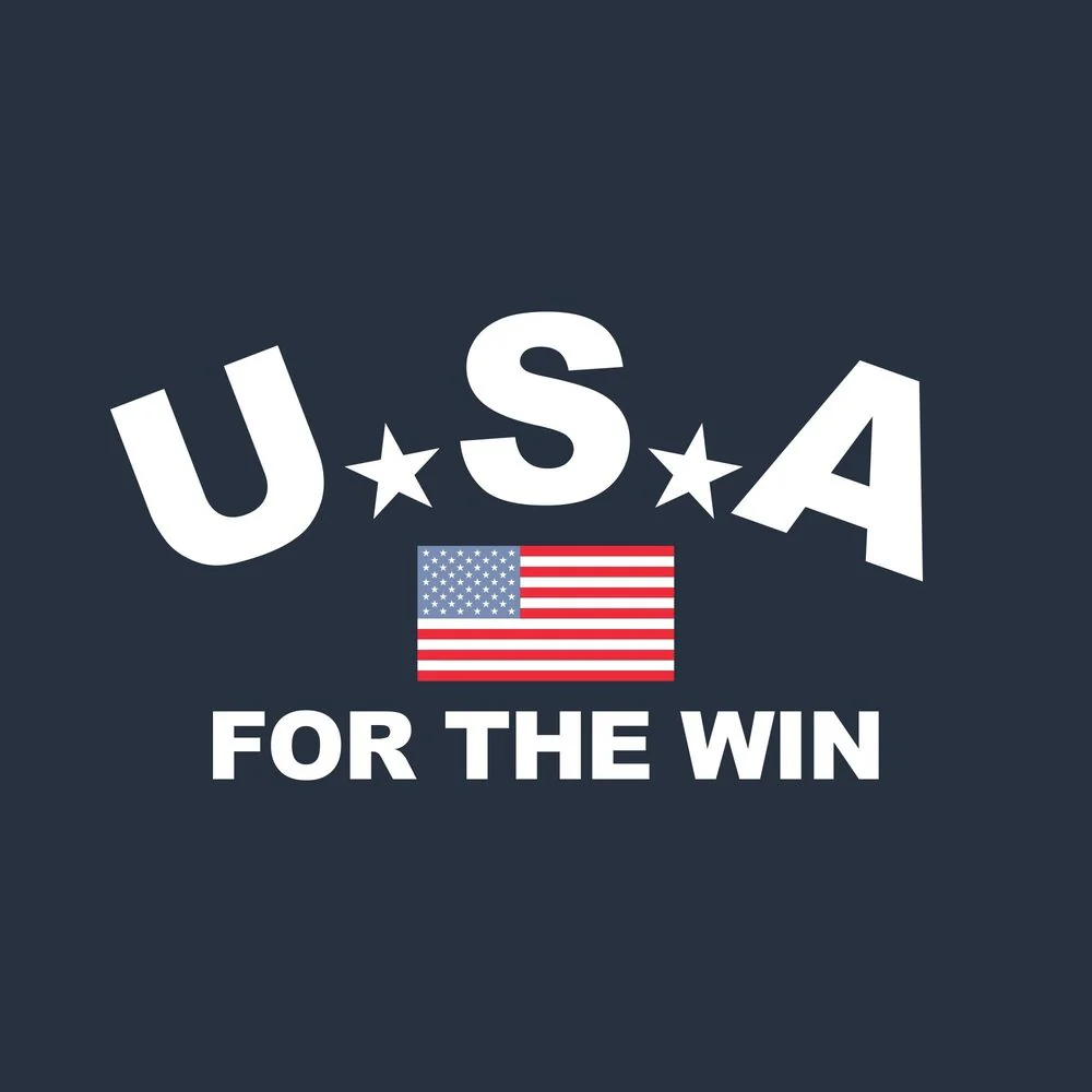Women's USA For The Win V-Neck T-Shirt - Midnight Navy - Image 4