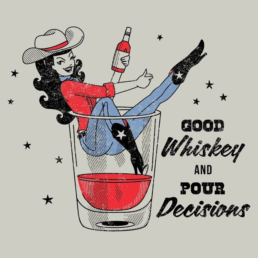 Women's Whiskey Cowgirl Boyfriend Fit T-Shirt - Sand - Image 7