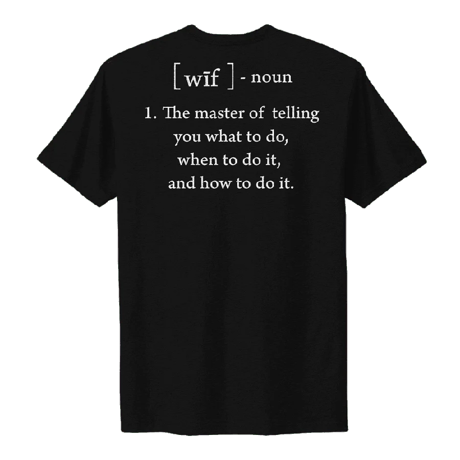 Women's Wife Defined Boyfriend Fit T-Shirt - Black - Image 3