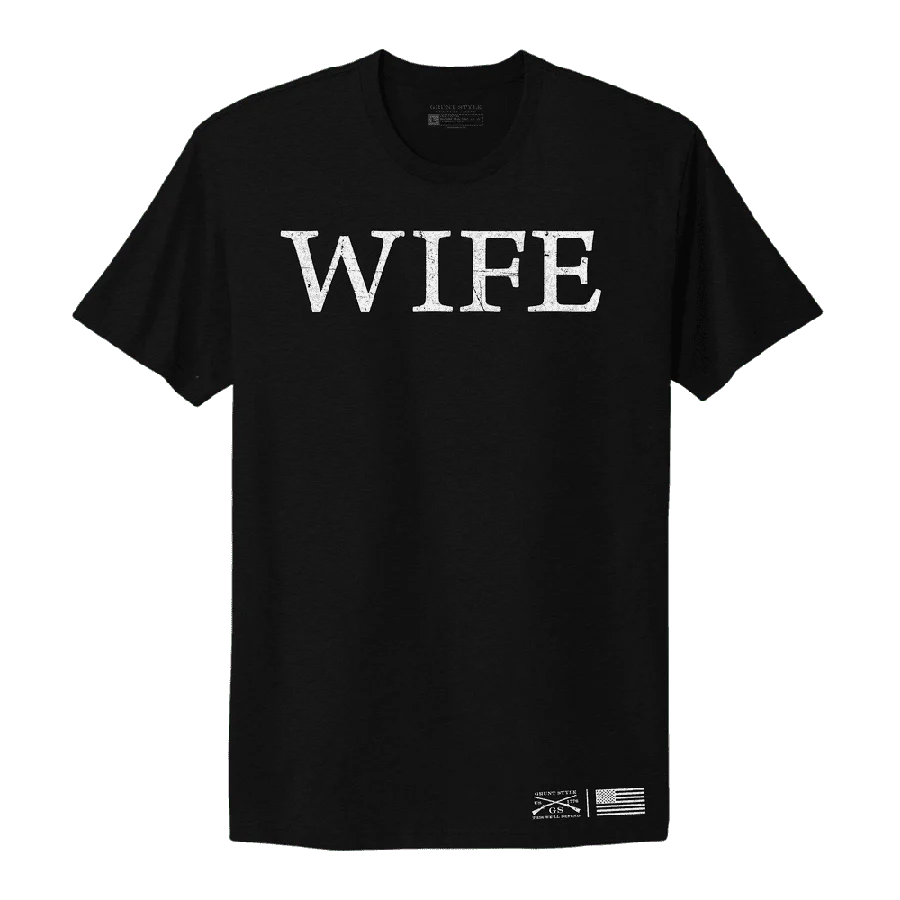 Women's Wife Defined Boyfriend Fit T-Shirt - Black - Image 4